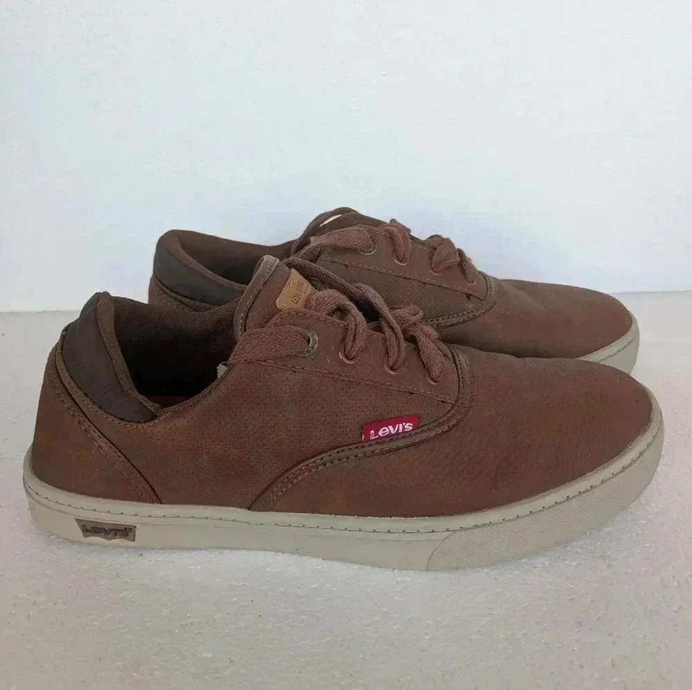 LEVI'S men's ethan wx stacked classic fashion sneaker shoe in tan/brown